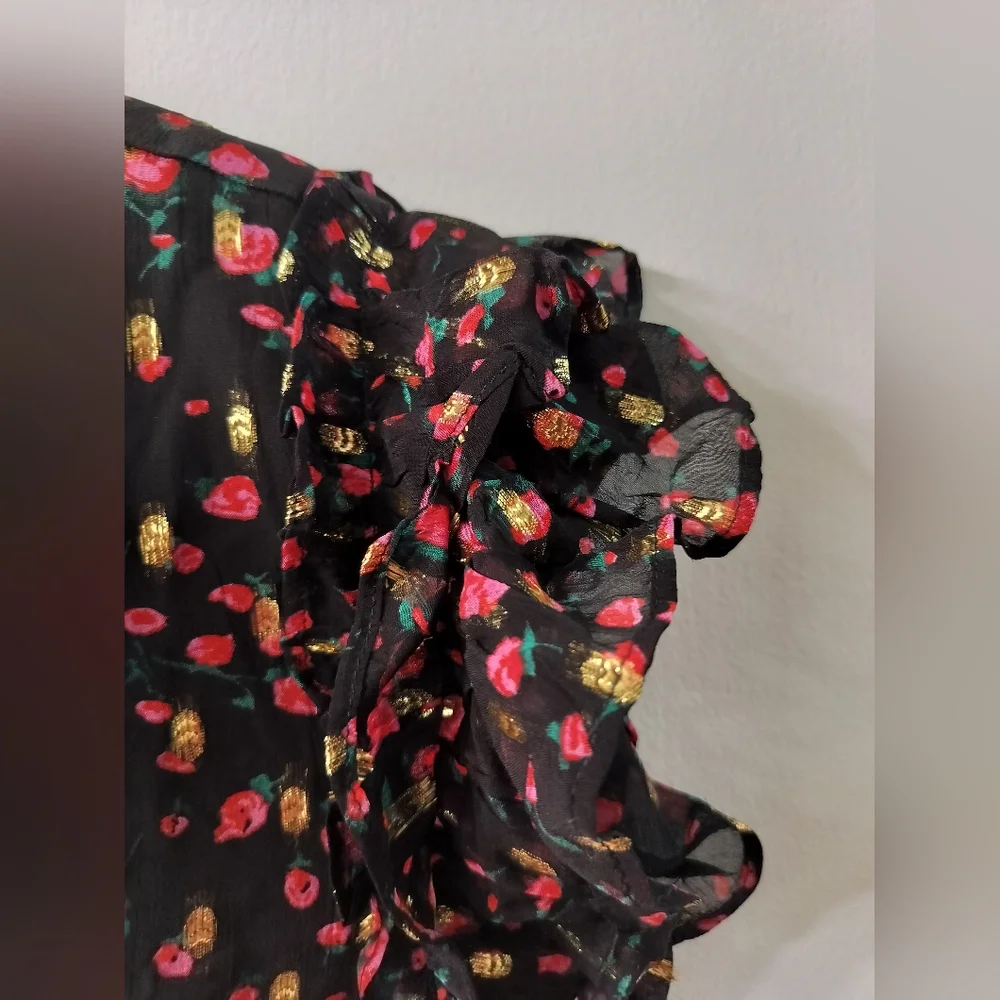 Floral J Crew Top - Picture 3 of 3